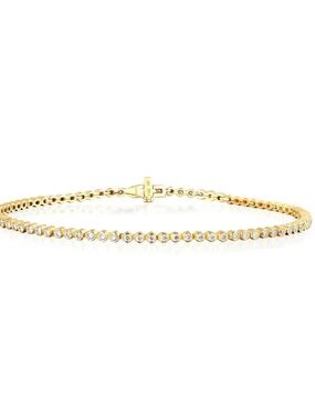 14k diamond tennis bracelet